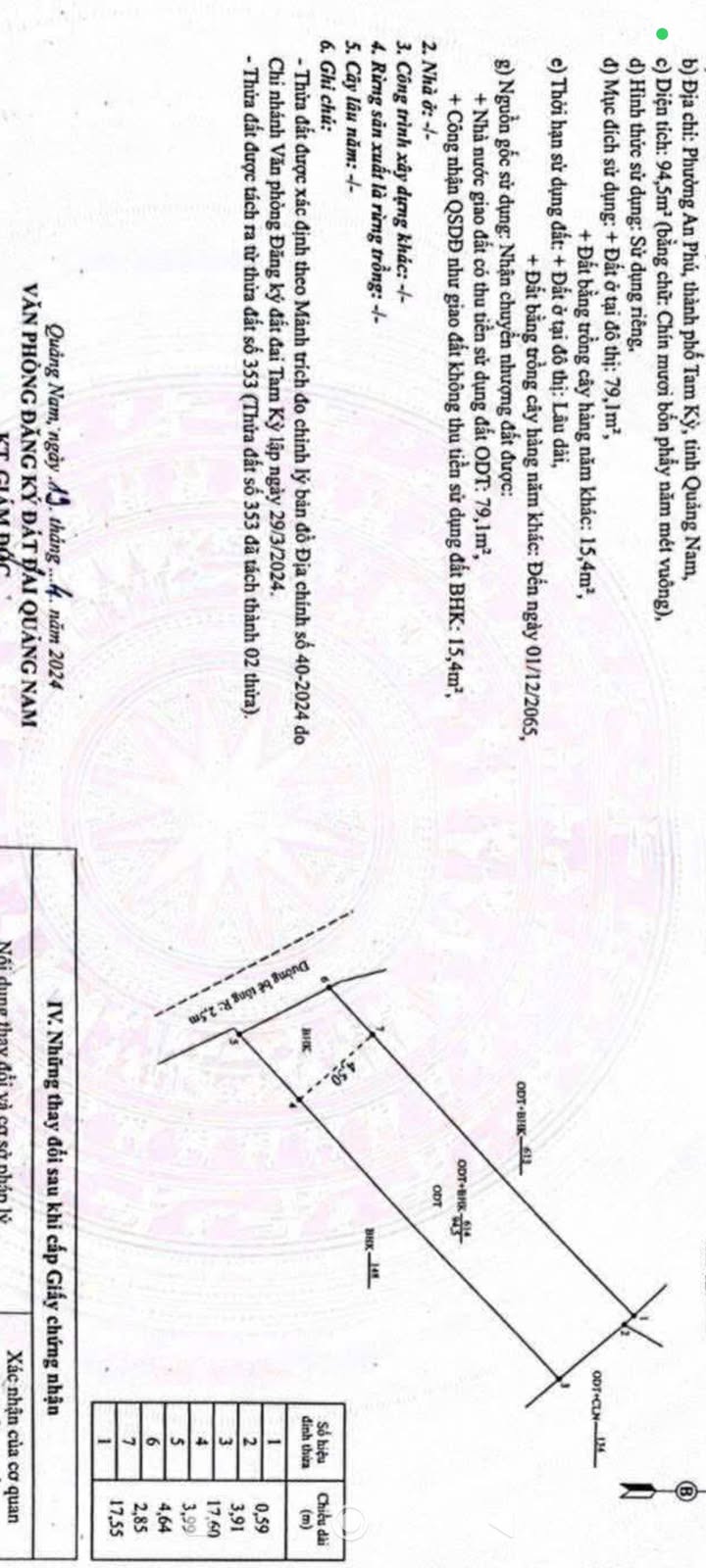 Đất nền 95m² tại An Phú, Đà Nẵng giá 700 triệu - Đường ô tô vào tận nơi!