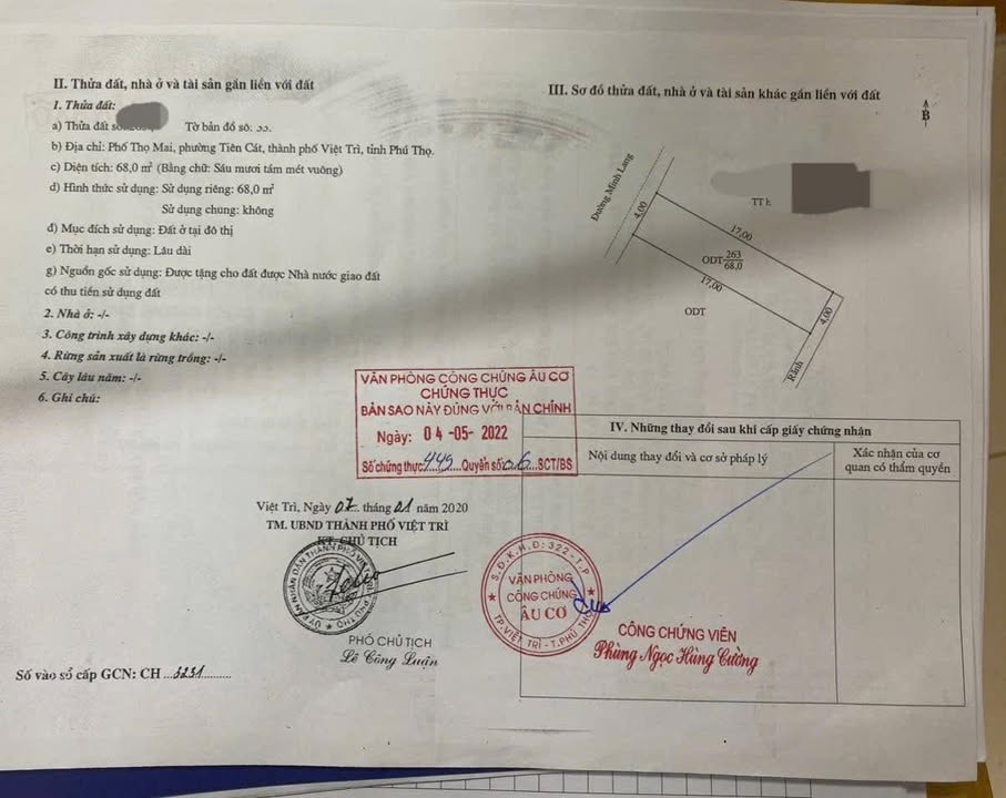 Nhà 3 tầng mặt đường Minh Lang, Việt Trì 68m² giá 7 tỷ - Kinh doanh sầm uất!