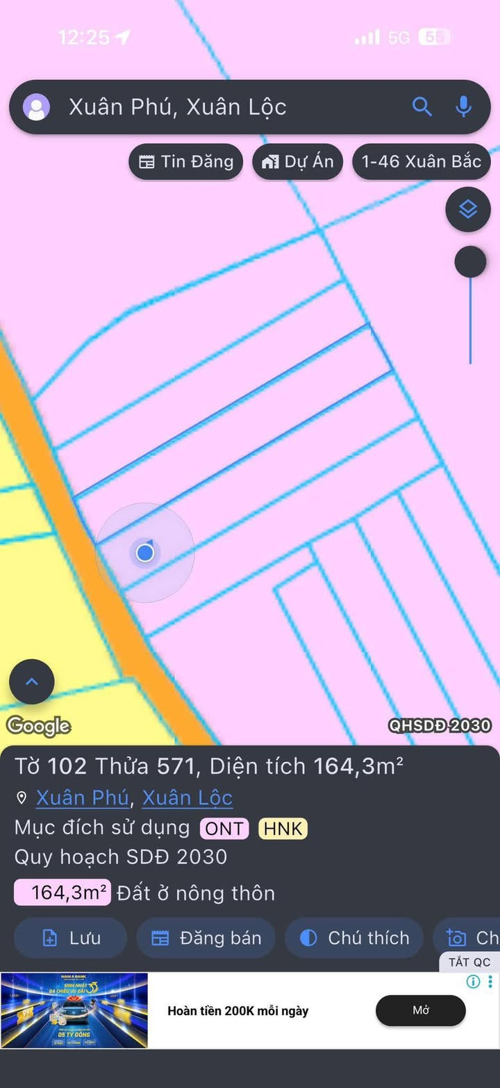 Đất nền xã Xuân Phú 165m² giá 398 triệu - Sổ đỏ chính chủ cầm tay!