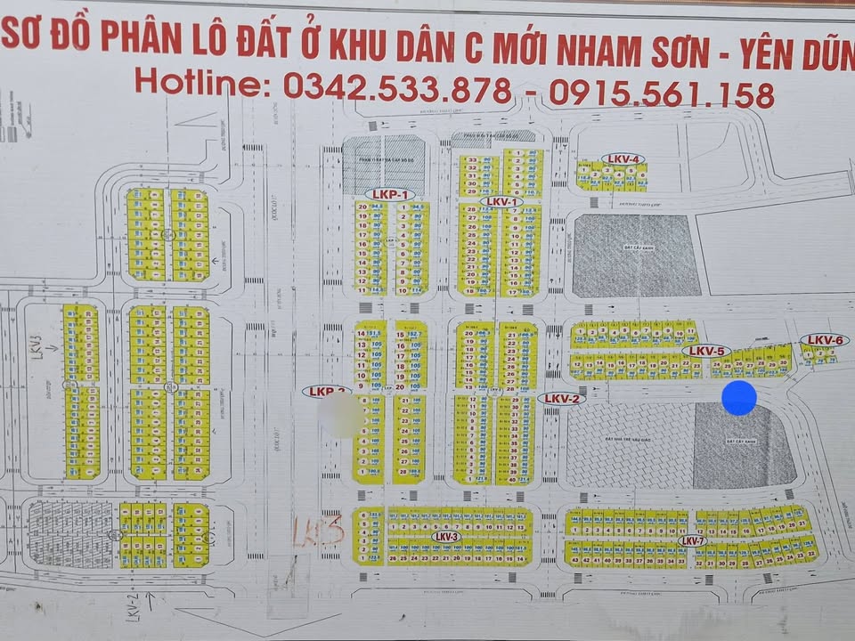 Đất nền dự án Yên Dũng 90m² giá 3.4 tỷ - Hướng Đông đẹp, thanh khoản gấp!