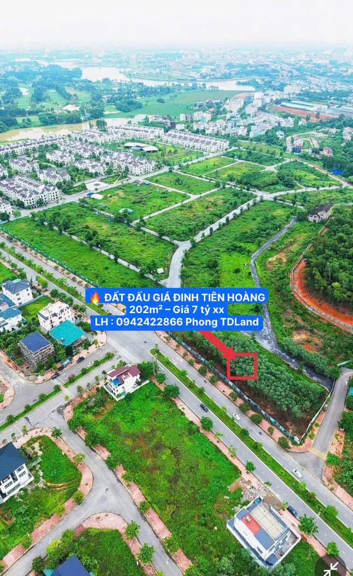 Đất đấu giá Đinh Tiên Hoàng Vĩnh Yên 202m² giá 7 tỷ - Kinh doanh đắc địa!