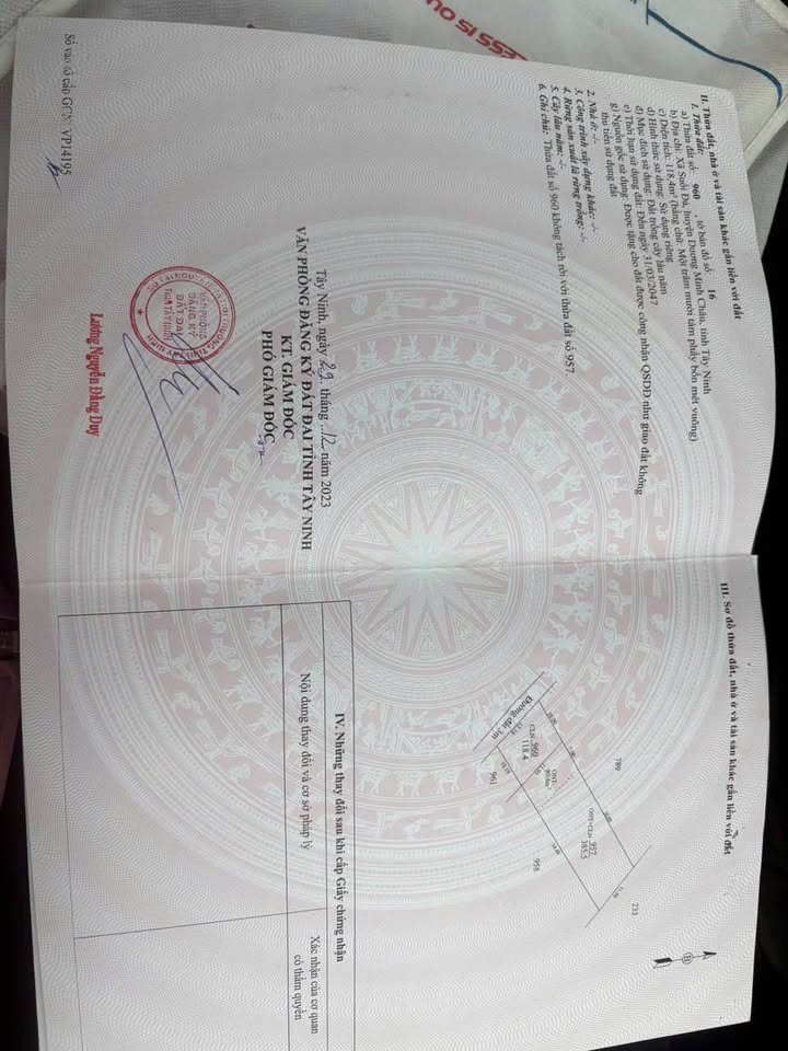 Đất thổ cư Suối Đá, Dương Minh Châu 528m² giá 589 triệu - Cơ hội đầu tư hấp dẫn!