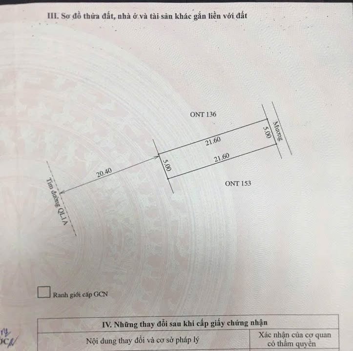 Đất mặt tiền Quốc lộ 1A Phước Lộc 108m² giá 1 tỷ - Vị trí đắc địa, đông dân cư!