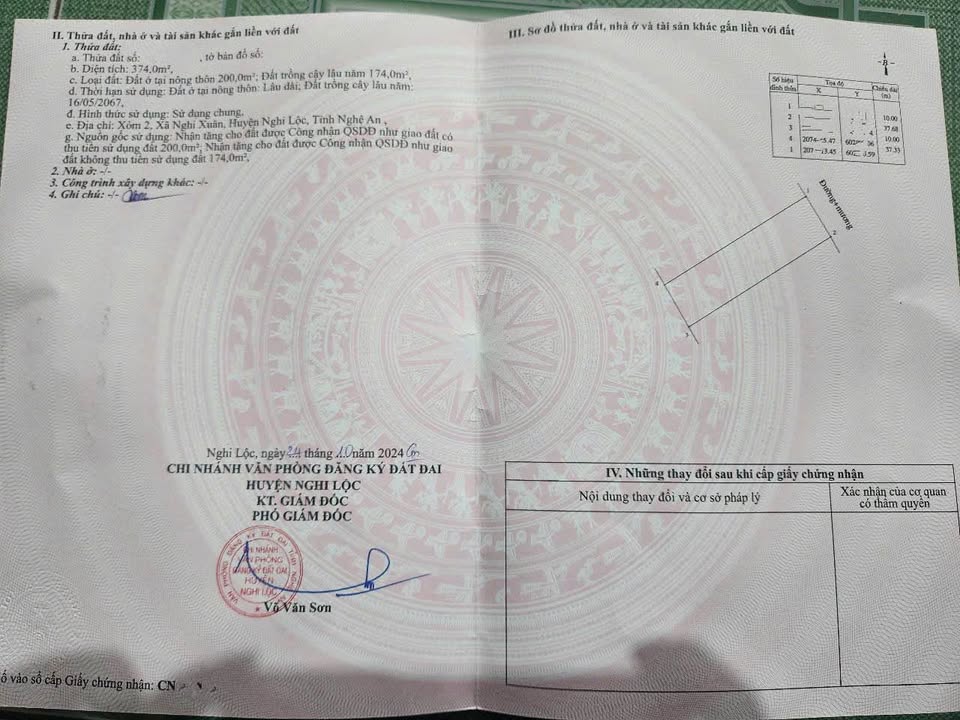 Đất nền Nghi Xuân, TP Vinh 374m² giá 3.85 tỷ - Hướng Đông Bắc, đường rộng 7m!