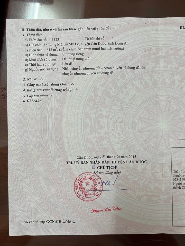 Đất thổ cư 612m² mặt tiền Quốc lộ 50, xã Mỹ Lệ - Cơ hội đầu tư tuyệt vời!