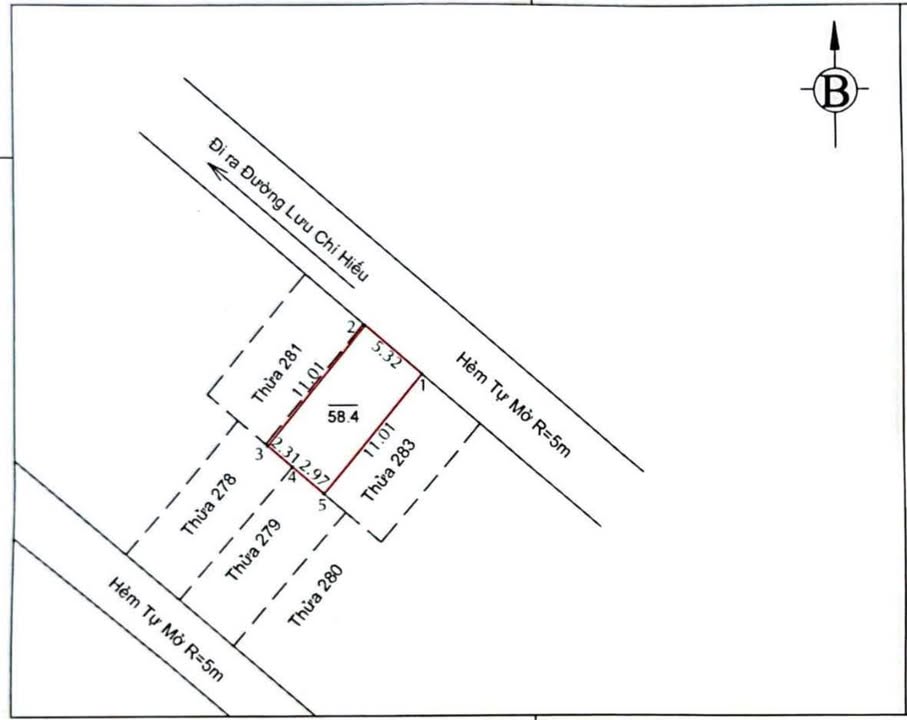 Đất thổ cư 58.5m² hẻm 167/10 Lưu Chí Hiếu, Vũng Tàu - Sổ đỏ chính chủ, giá tốt!
