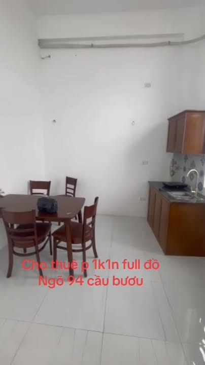 Phòng cho thuê 1PN 40m² tại Ngõ 94 Cầu Bươu - Giá 5.5 triệu