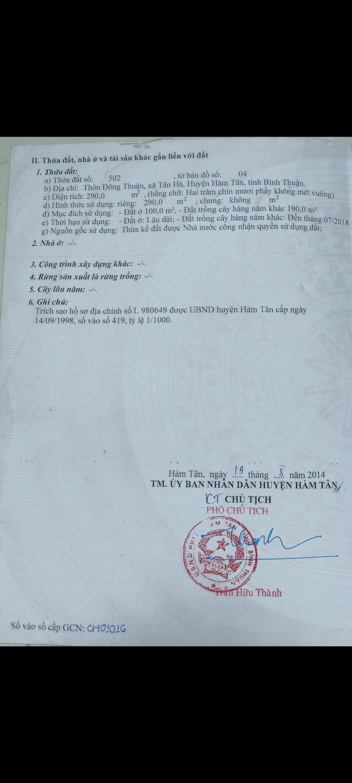 Đất Tân Hà 290m² giá 600 triệu - Nở hậu, vị trí đẹp cho gia đình