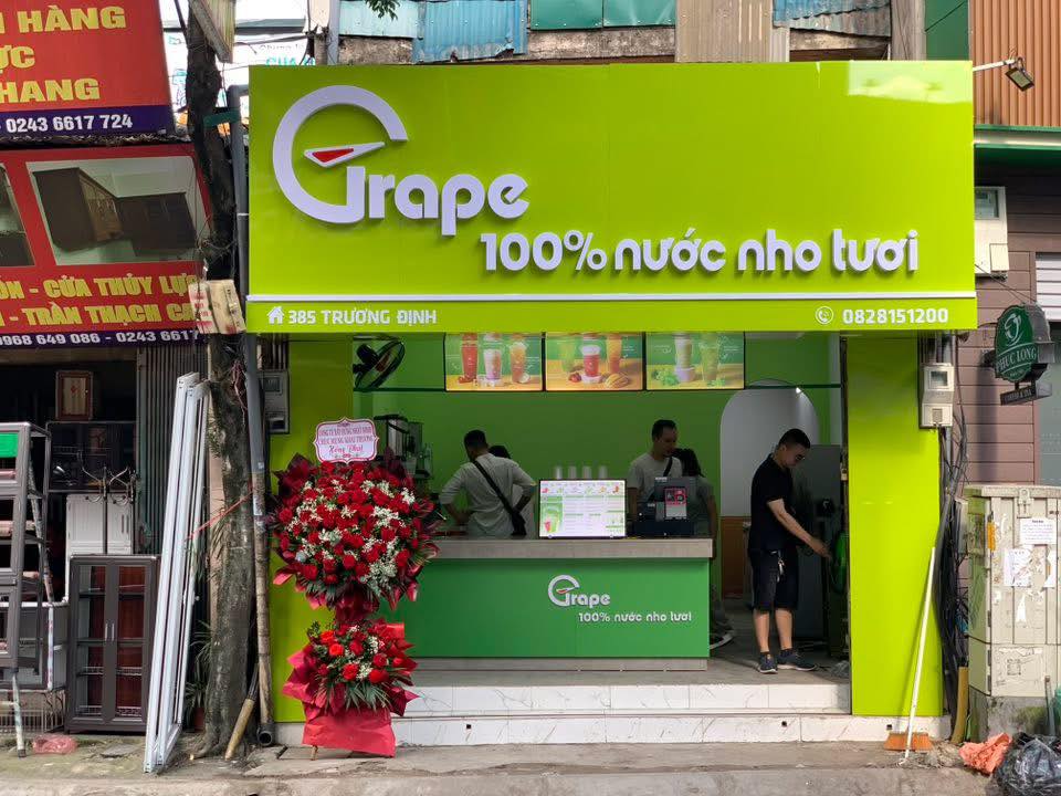 Cửa hàng Grape cho thuê tại 385 Trương Định, Hoàng Mai - Lợi nhuận ổn định!