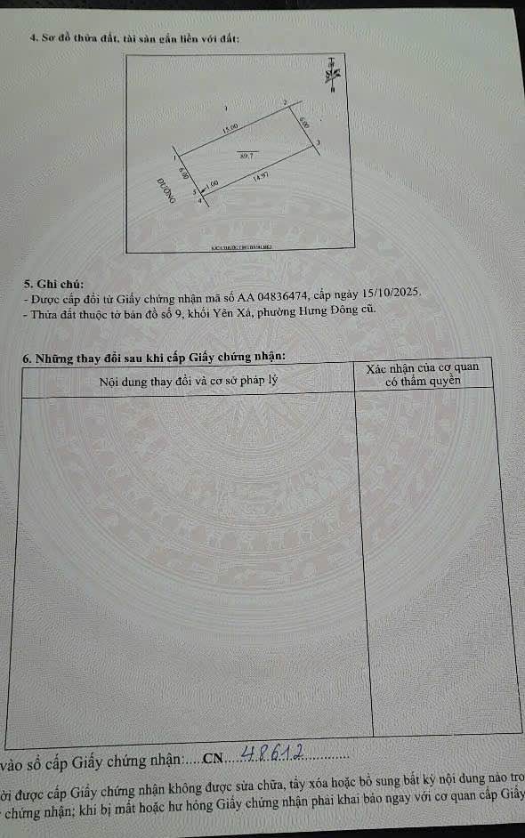 Đất nền Yên Xá, Hưng Đông 89,7m² giá 3.24 tỷ - Cơ hội đầu tư tuyệt vời!