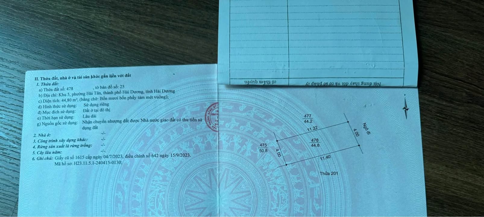 Đất ngõ rộng 45m² tại Hải Tân, Hải Dương - Ô tô vào tận nơi, giá 1.4 tỷ!