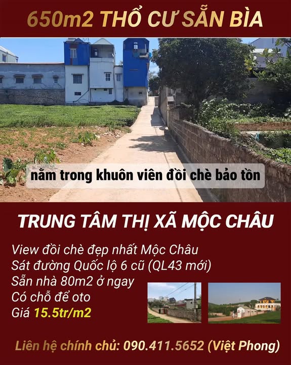 Đất nền Thảo Nguyên, Mộc Châu 1398m² - Cơ hội đầu tư vàng gần khu du lịch!