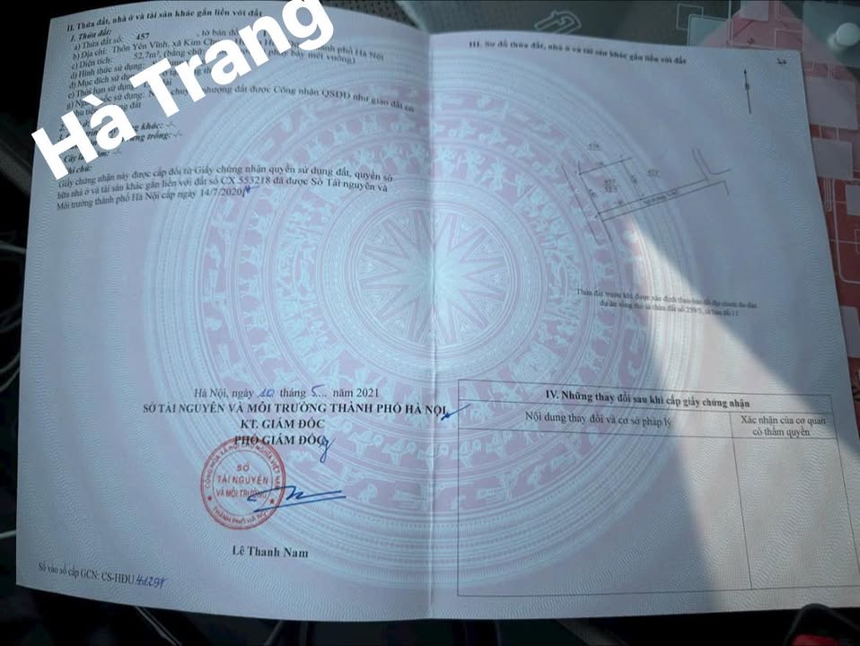 Đất Kim Chung Hoài Đức 52.7m² giá 6 tỷ - Cơ hội đầu tư hấp dẫn!