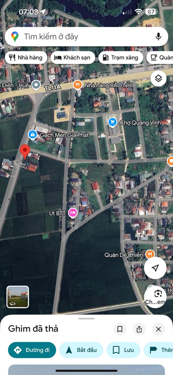 Đất kinh doanh Đan Điền 183m² giá 1.x tỷ - Gần ngã tư, mặt tiền tỉnh lộ!