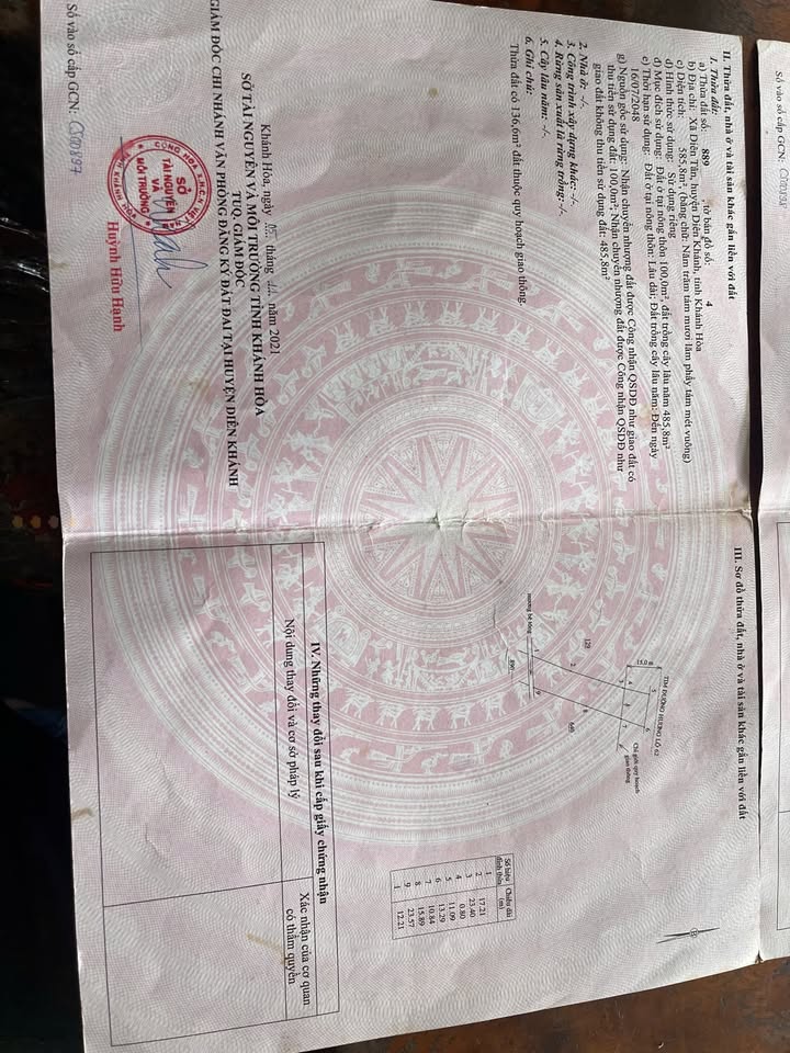 Đất mặt tiền kinh doanh HL62, Diên Khánh 900m² giá chỉ 2.34 tỷ - Đầu tư sinh lời ngay!