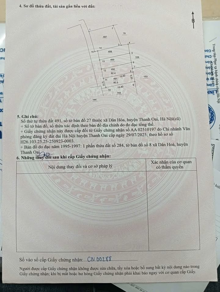 Đất nền Dân Hòa, Thanh Oai 80,5m² giá 3 tỷ - Cơ hội đầu tư tuyệt vời!