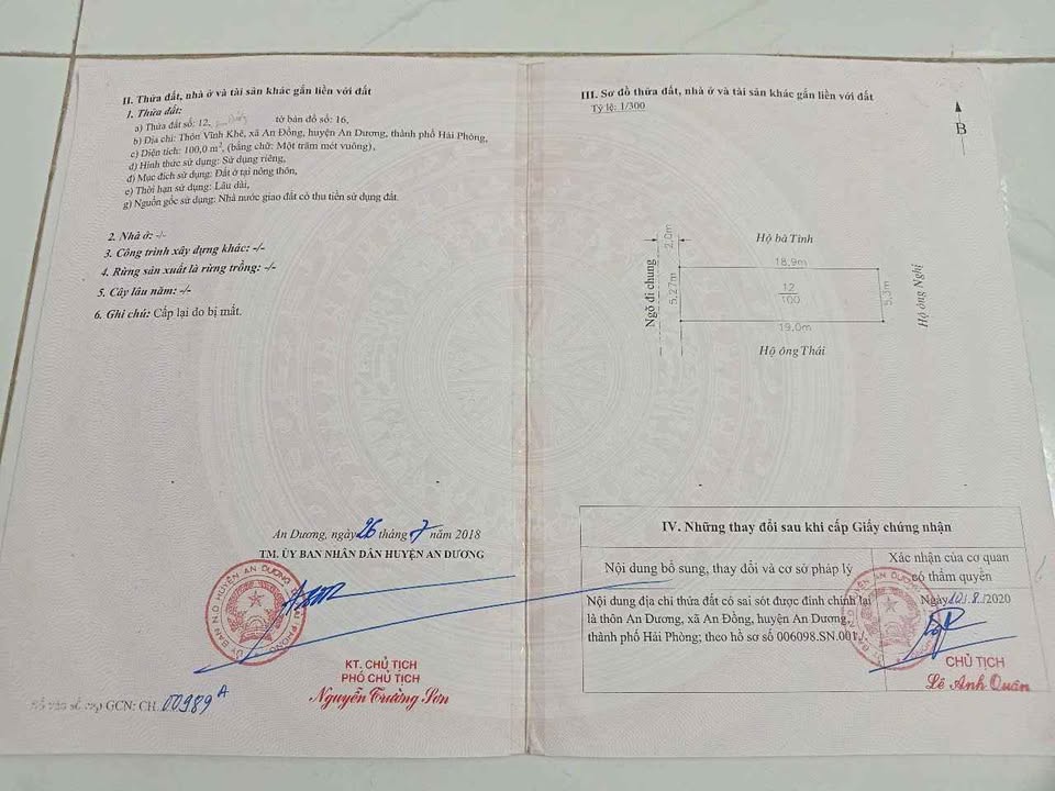 Đất nền 100m² An Đồng - Giá chỉ 2.3 tỷ - Bìa nở hậu cực đẹp!