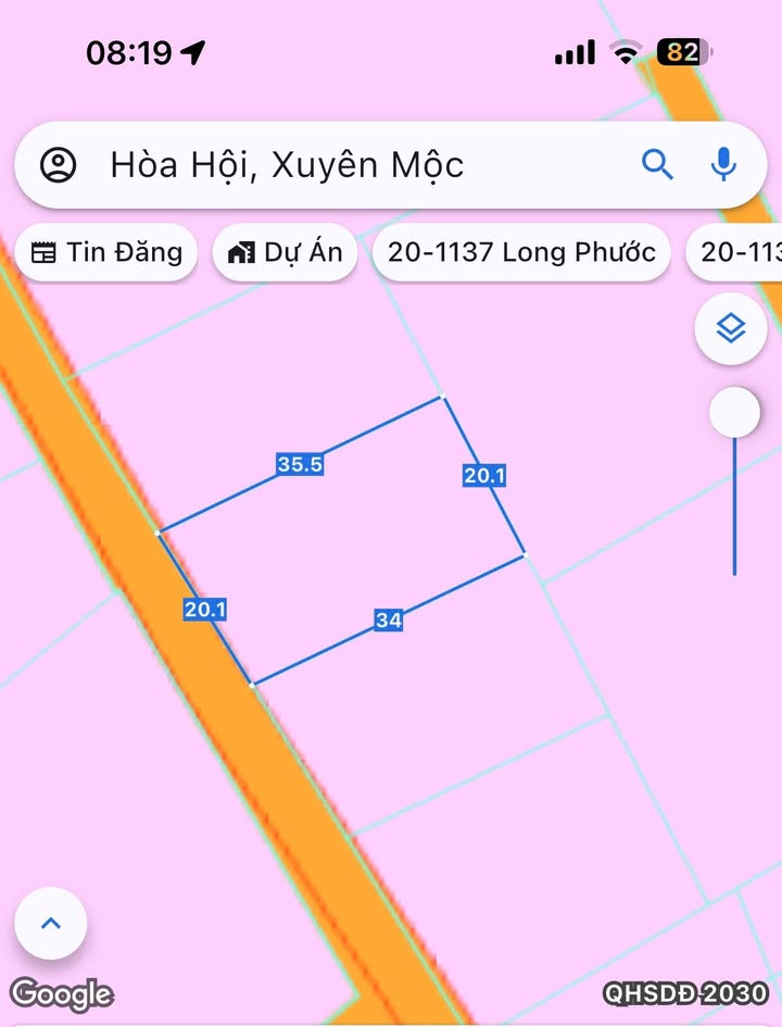 Đất nền Hòa Hội, Bà Rịa - Vũng Tàu 691m² giá 2.25 tỷ - Đầu tư tuyệt vời!