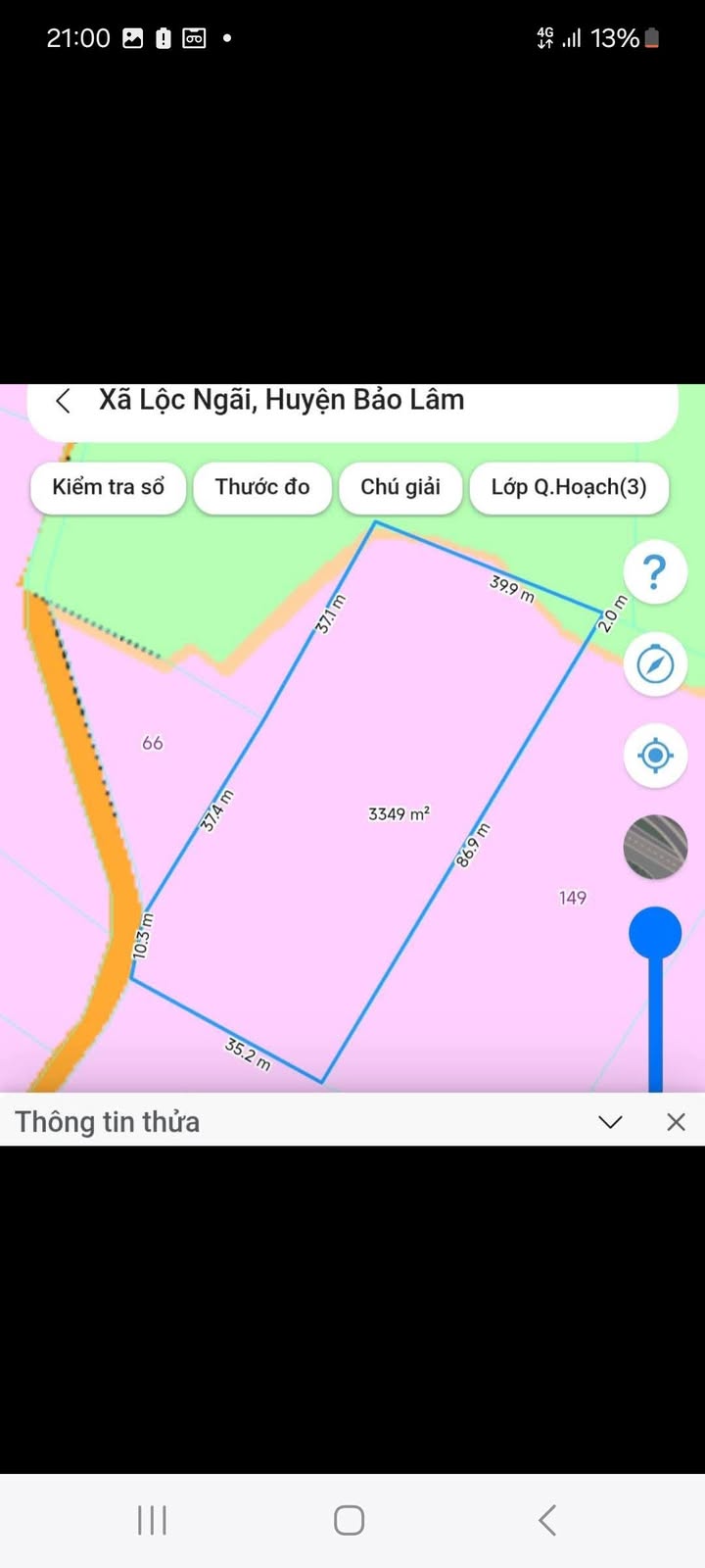 Đất thổ cư 10,800m² tại thôn 13 Lộc Ngãi - Giá chỉ 1.38 tỷ!