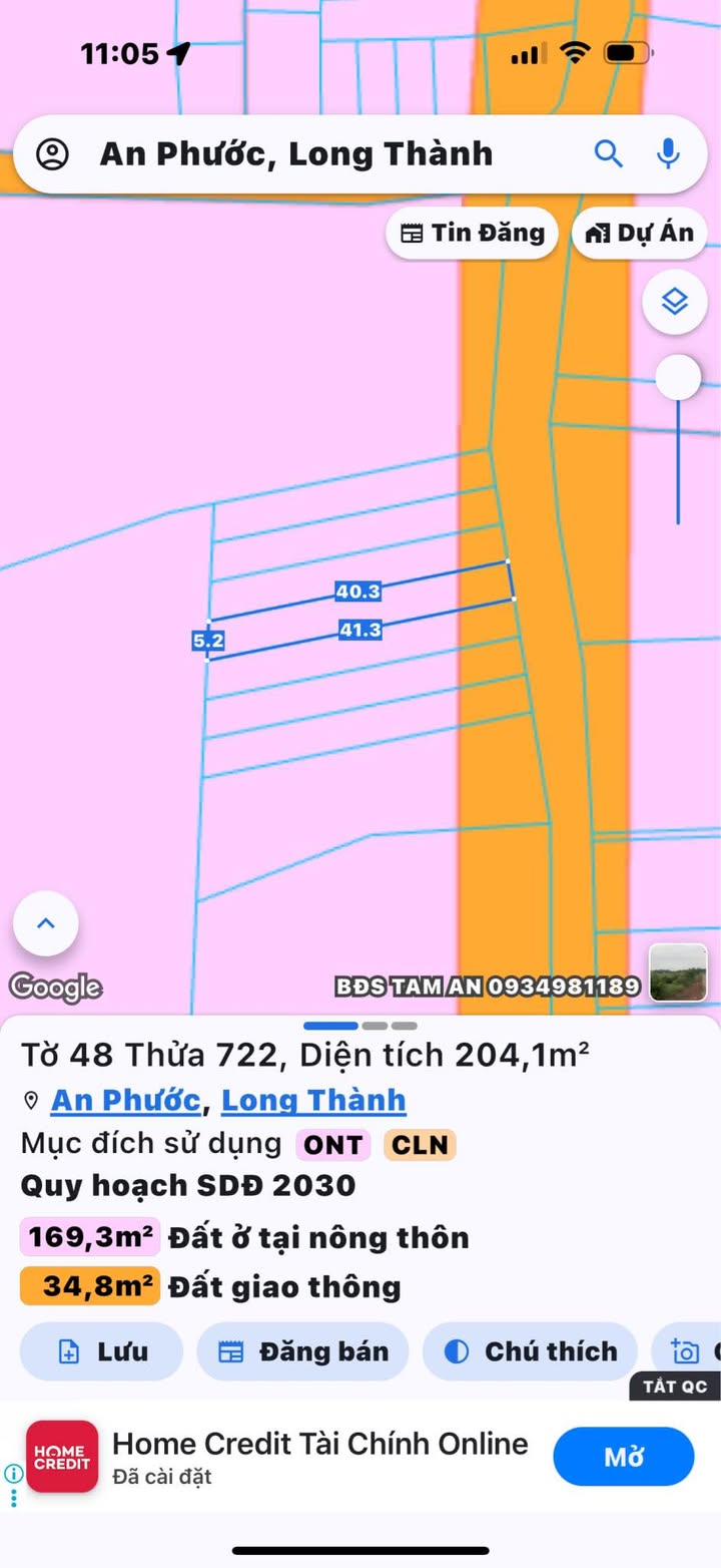 Đất nền An Phước Long Thành 201m² giá thỏa thuận - Pháp lý rõ ràng