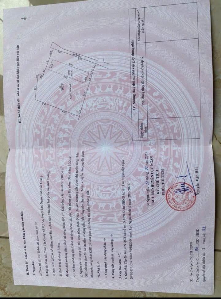 Đất nền Phượng Sơn, Lục Ngạn 2502m² chỉ 1 tỷ - Cơ hội đầu tư tuyệt vời!