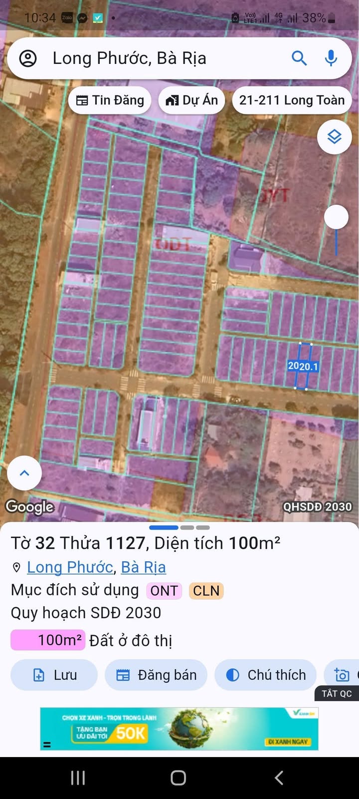Đất nền khu Nam Long, Phường Tam Long 100m² giá chỉ 1.4 tỷ - Cơ hội đầu tư tuyệt vời!