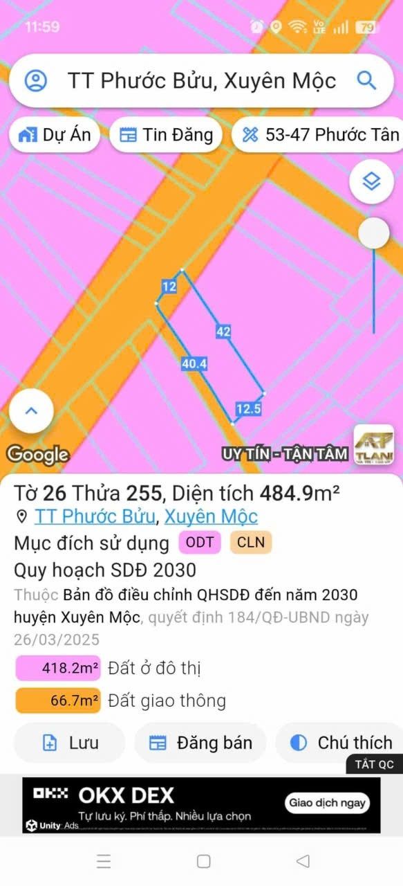 Đất lô góc 2 mặt tiền đường nhựa Huỳnh Minh Thạnh, 485m² giá 15 tỷ - Cơ hội vàng đầu tư!