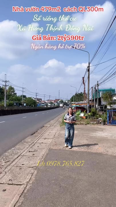 Nhà vườn mái thái Hưng Thịnh Trảng Bom 479m² giá thỏa thuận - Sổ đỏ chính chủ!