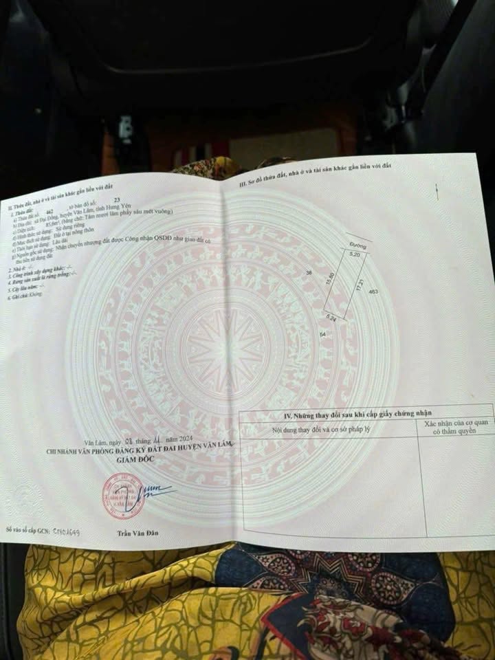 Đất thổ cư xã Đại Đồng, Văn Lâm, Hưng Yên 80m² chỉ 1 tỷ - Cơ hội đầu tư không thể bỏ lỡ!