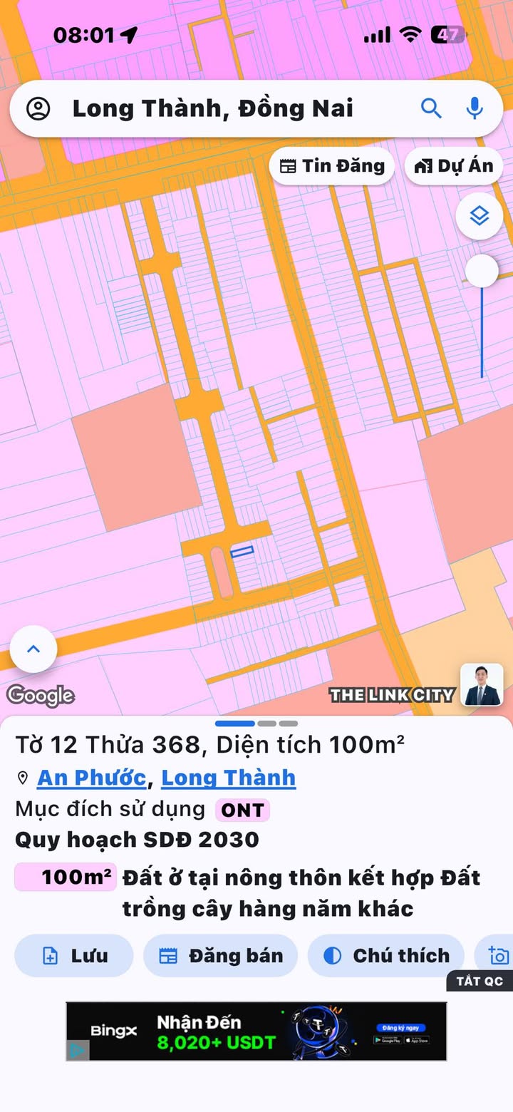 Đất thổ cư Hẻm Bảy Luyến, Phùng Hưng, An Phước 100m² giá 1.7 tỷ - Đầu tư sinh lời ngay!