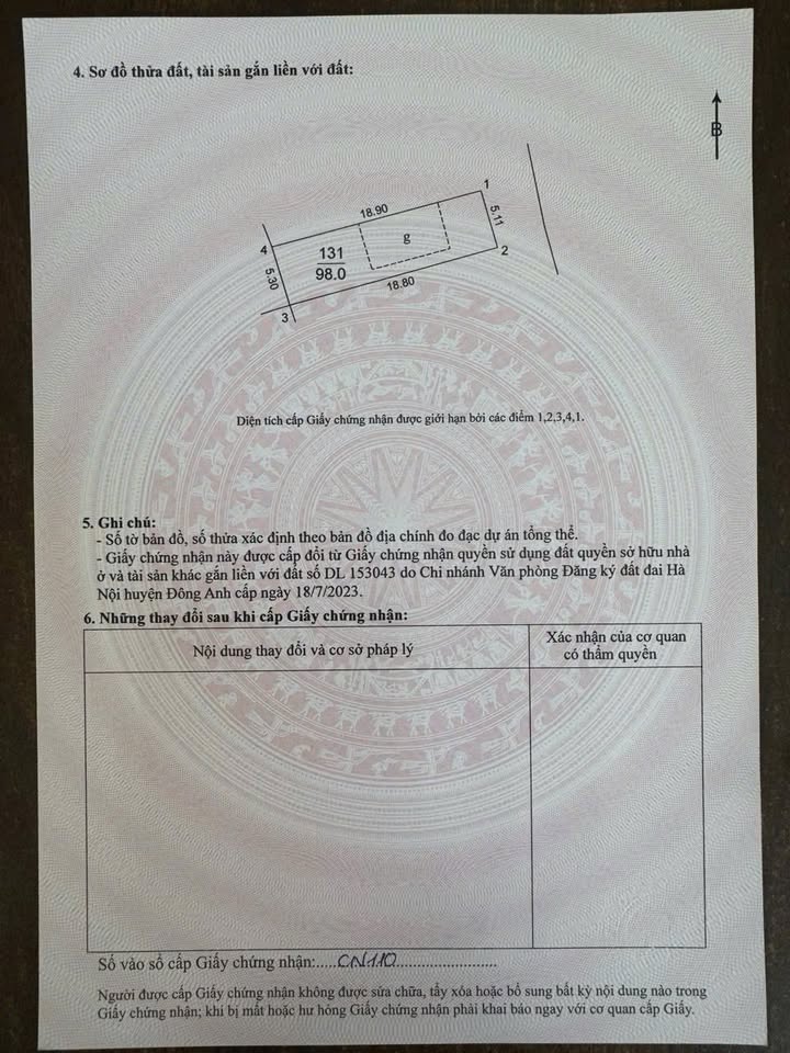 Đất nền Phúc Thịnh, Đông Anh 98m² - Pháp lý chuẩn, đầu tư sinh lời!