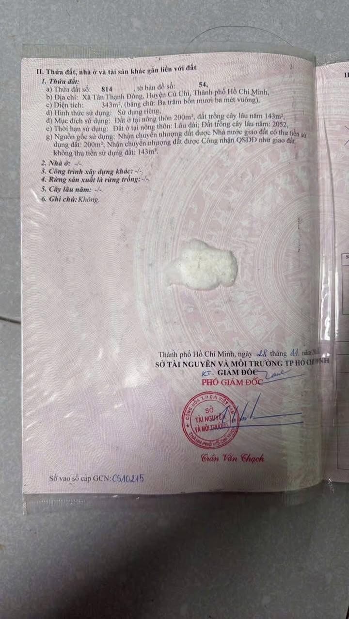 Đất mặt tiền đường Nguyễn Kim Cương, Củ Chi 331.5m² giá 6.5 tỷ - Cơ hội đầu tư hấp dẫn!