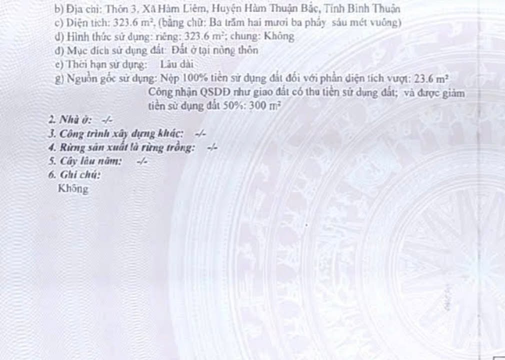 Đất thổ cư 624m² tại Hàm Liêm, giá đầu tư - Kinh doanh phòng trọ sinh lời!