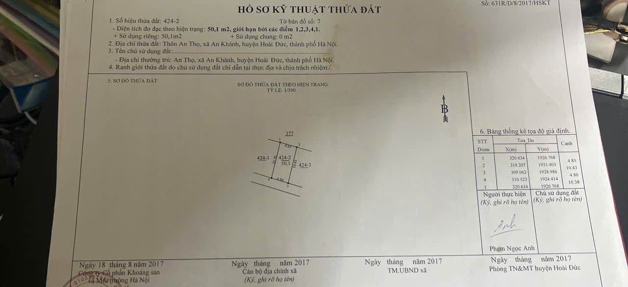 Nhà bán chính chủ tại An Khánh 50.1m² giá 3 tỷ - Vị trí đắc địa gần chợ và trường học!