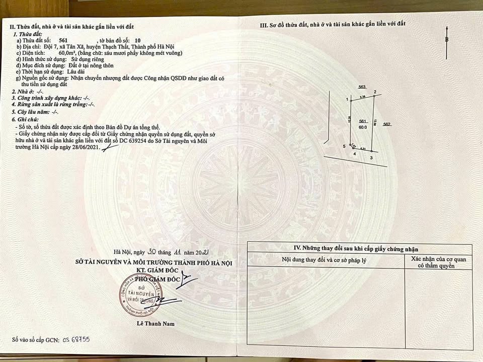 Đất nền góc 60m² Tân Xã Thạch Thất - Giá cả thỏa thuận, vị trí đẹp!