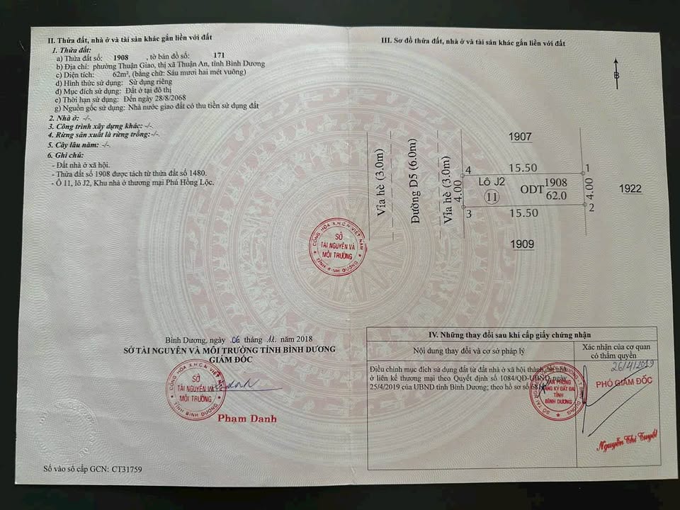 Đất KDC Lộc Phát Thuận Giao 62m² giá 3.3 tỷ - Đầu tư sinh lời ngay!