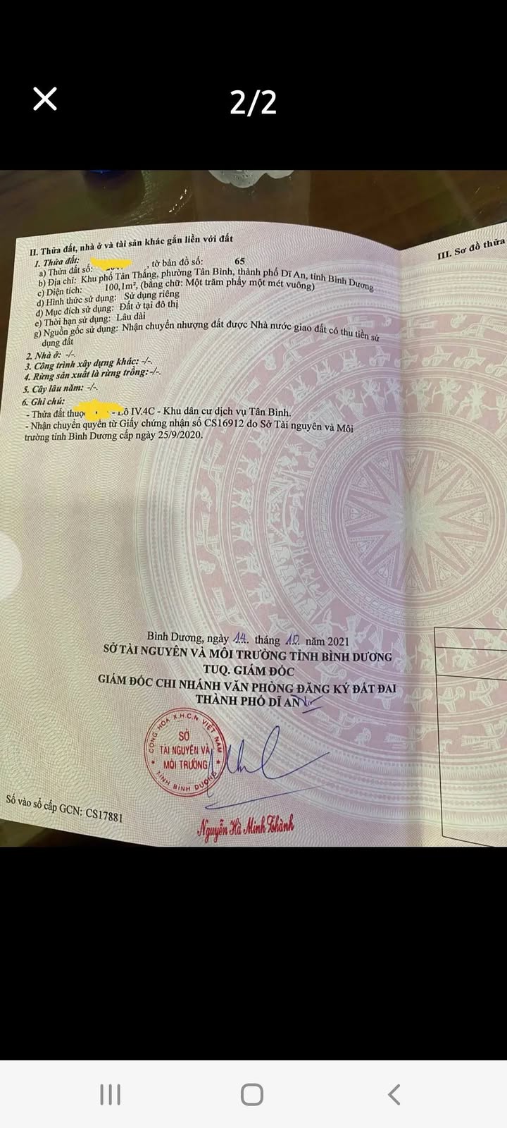 Đất nền Biconsi Dĩ An 100.1m² giá 4.35 tỷ - Vị trí đắc địa, an ninh tuyệt đối!