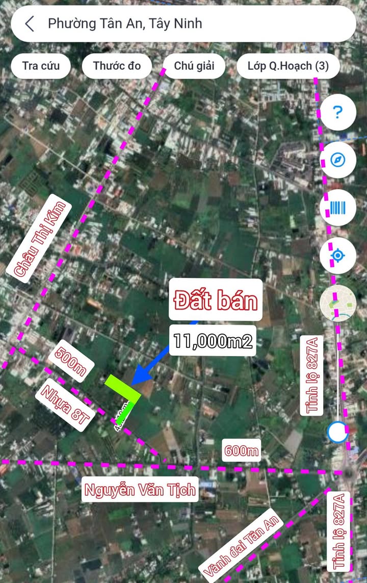 Đất thổ cư Tân An 11,000m² giá 27.9 tỷ - Cơ hội đầu tư lý tưởng!