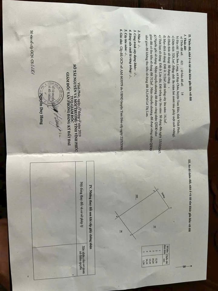 Đất nền Hợp Châu – Tam Đảo 328m² giá 2.2 tỷ - Đầu tư sinh lời lý tưởng!