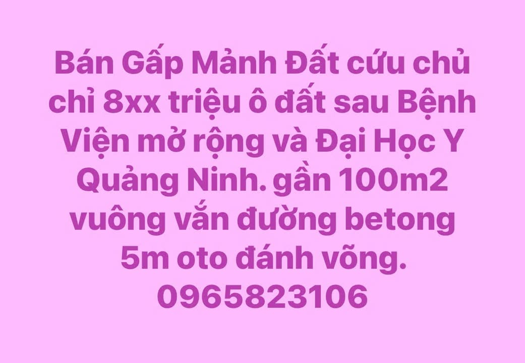 Đất nền Mạo Khê 96m² giá 800 triệu - Sổ đỏ chính chủ, vị trí đẹp!