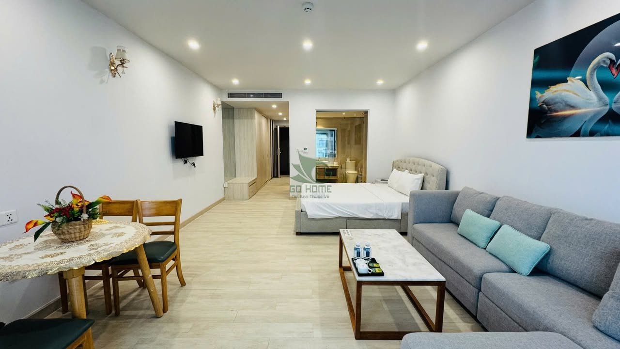Căn hộ studio Gold Coast Nha Trang 40m² giá 12,5 triệu - View xéo biển tuyệt đẹp!