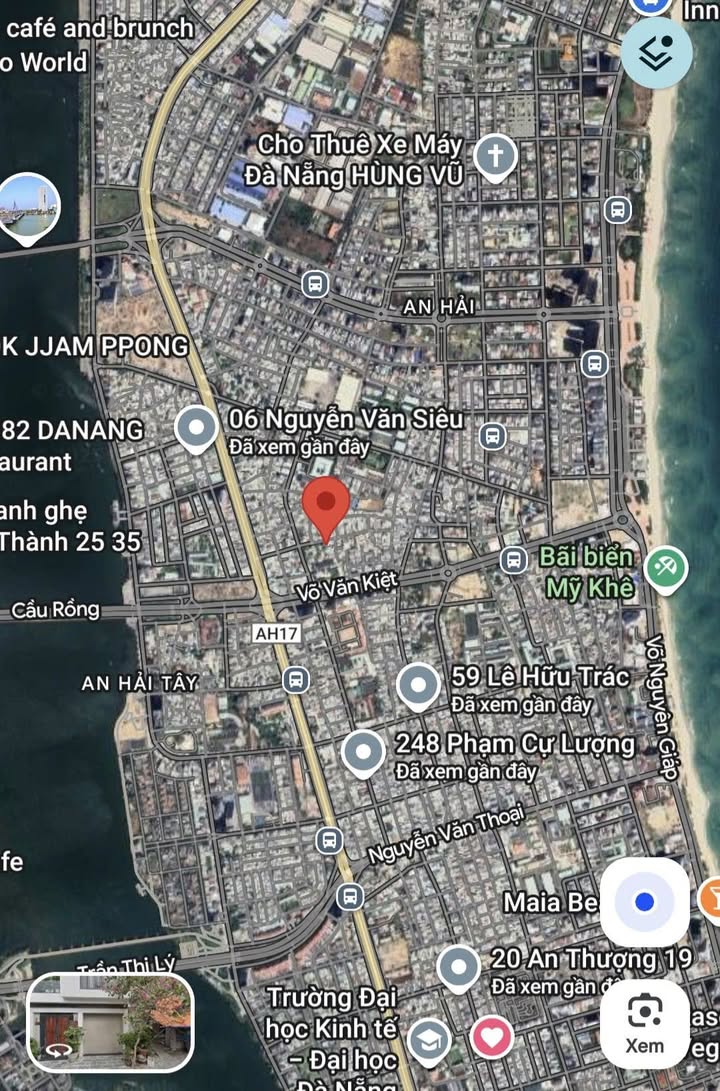 Đất mặt tiền Lương Thế Vinh, Đà Nẵng 80m² giá 9 tỷ - Vị trí đắc địa cho tòa căn hộ!