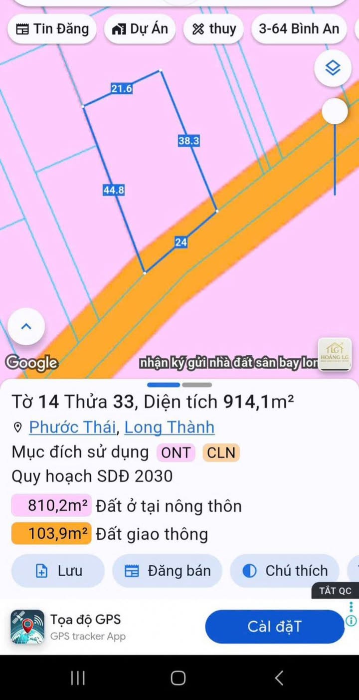 Đất nền xã Phước Thái, Long Thành 914m² giá 3 tỷ - Đầu tư sinh lời cao!