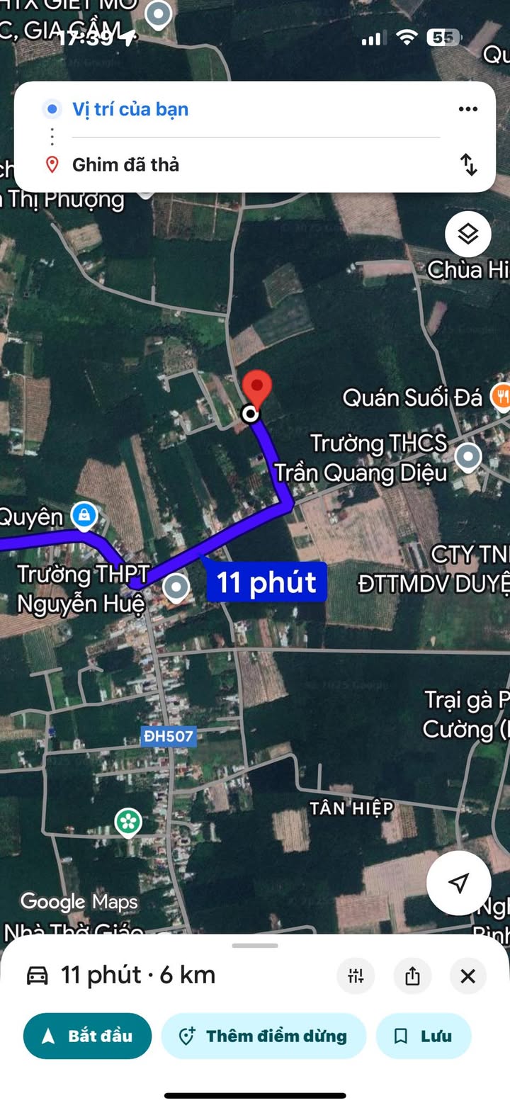 Đất nền Tân Hiệp, Phú Giáo 250m² chỉ 500 triệu - Vị trí đẹp, giá tốt!