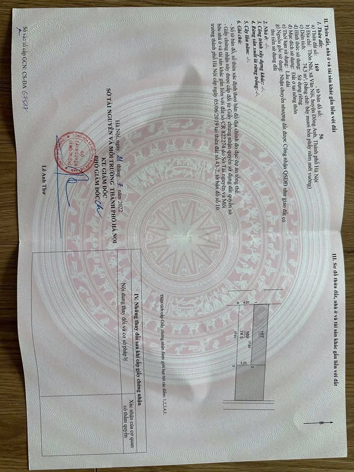 Đất thổ cư 75m² tại Vân Nội, Đông Anh - Vị trí đắc địa sát trục 23B!