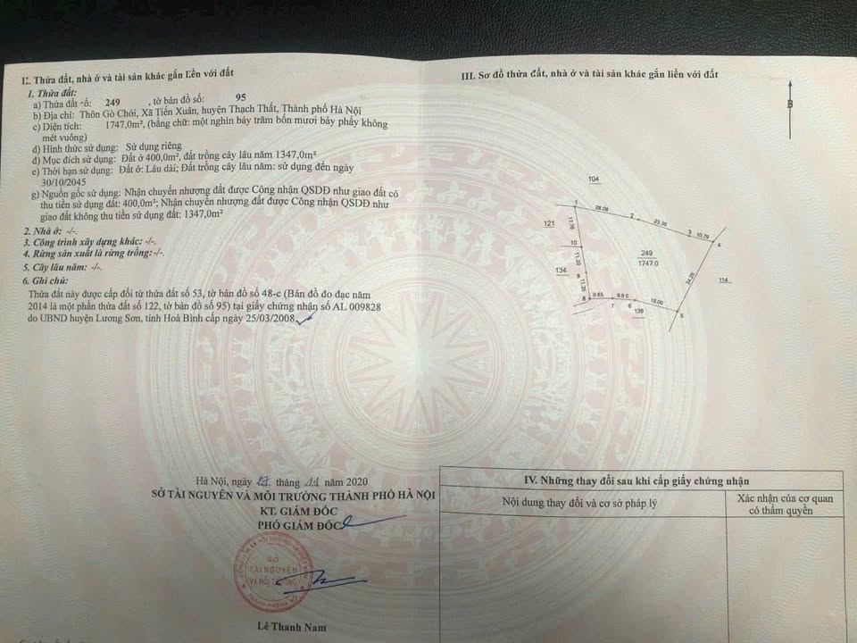 Lô đất nghỉ dưỡng Yên Xuân 1.747m² giá chỉ vài triệu/m² - View hồ cực đẹp!