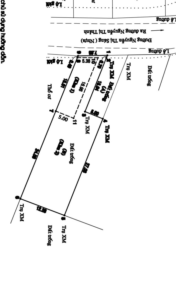 Đất mặt tiền đường Nguyễn Thị Sáng, Đông Thạnh, Hóc Môn 431.8m² giá 8.5 tỷ - Nhiều tiềm năng đầu tư!