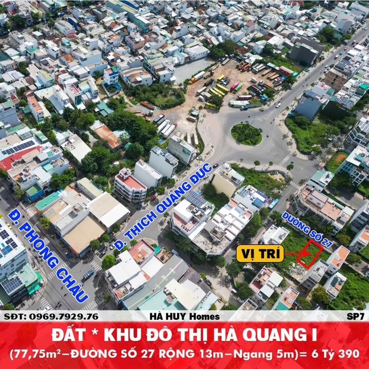 Đất KĐT Hà Quang I, Nha Trang 77m² giá 6.39 tỷ - Cơ hội đầu tư tuyệt vời!