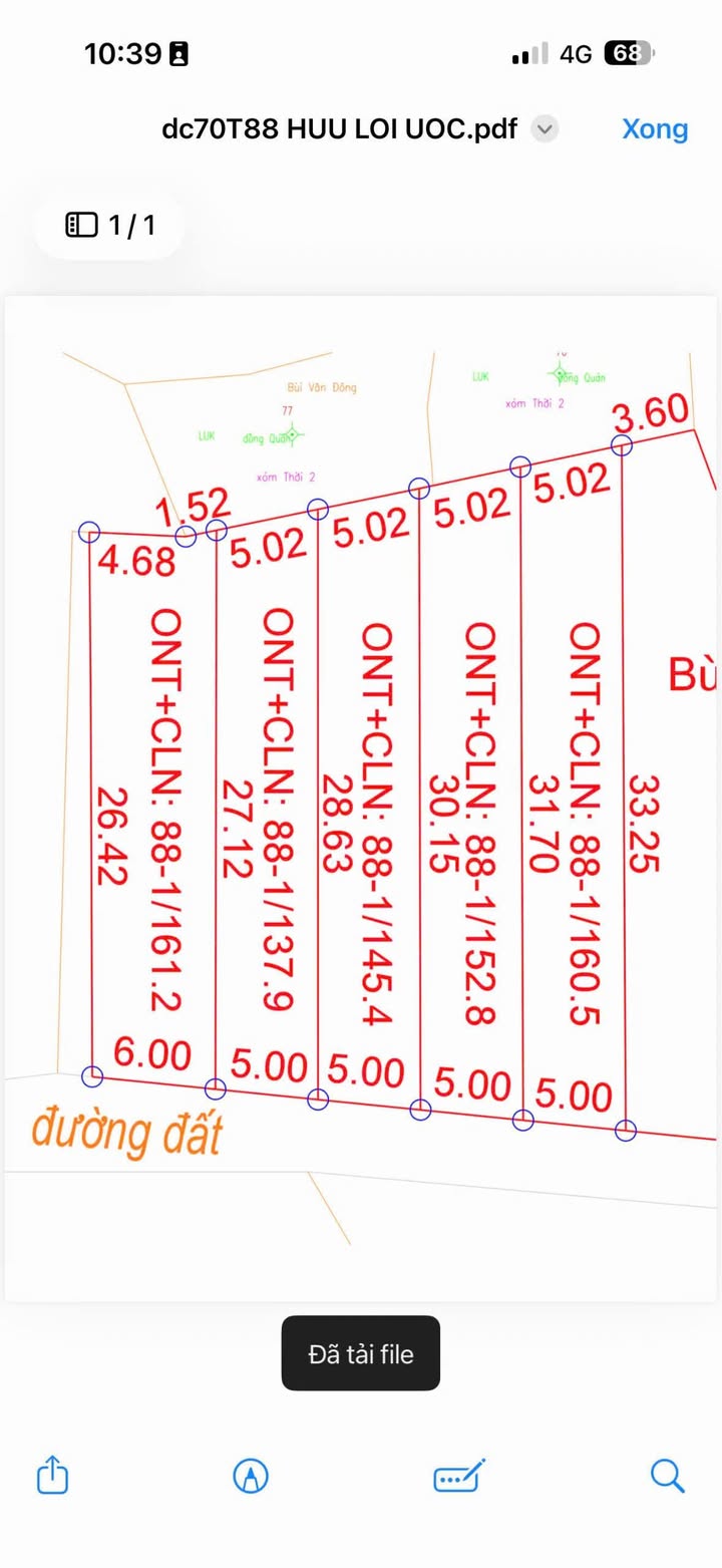 Đất thổ cư Hữu Lợi, Yên Thủy 149m² giá chỉ 200 triệu - Đầu tư sinh lời ngay!
