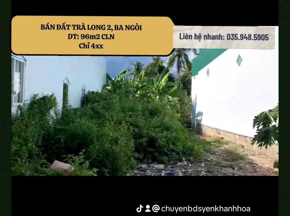 Đất nền Trà Long 2, Cam Ranh 96m² giá chỉ 4xx triệu - Cơ hội đầu tư hấp dẫn!